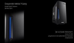 VENTO TA-K61 500W Siyah-Gümüş Mid Tower ATX Kasa