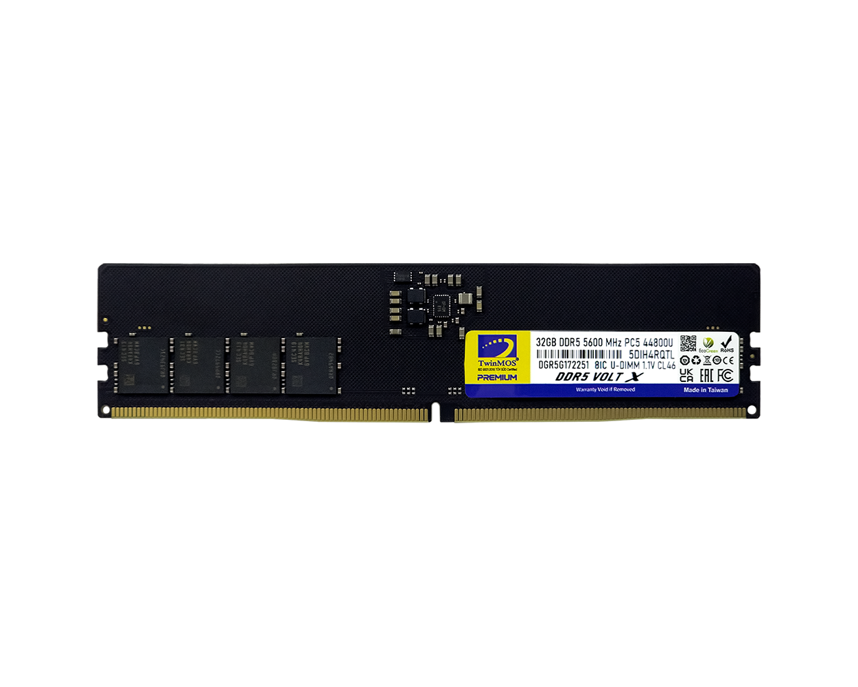 TWINMOS TMD532GB5600U46WO 32GB (Tek Parça) DDR5 5600MHz (Soğutuculu) + CL46 PC Bellek