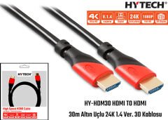 HYTECH HY-HDM30 30 Mt Altın Uçlu 24K 1.4 Ver. 3D HDMI Kablo