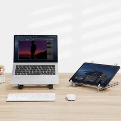 BİX Saiji X2-BK 11''- 17'' Arası Taşınabilir Katlanır Alüminyum Notebook Soğutucu Stand Siyah