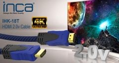 INCA IHK-18T 1.8 Mt 2.0V 4K& 2K & FULL HD HDMI Kablo