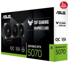 ASUS TUF-RTX5070-O12G-GAMING 12GB Geforce RTX5070 GDDR7 192bit 2xHDMI 3xDP 16x Ekran Kartı (ARGB)