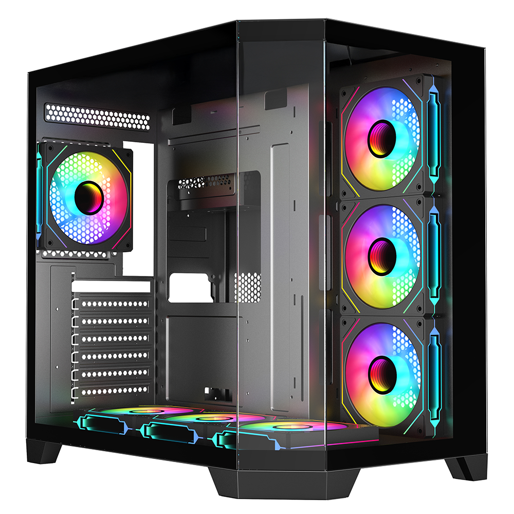 FRISBY FC-9550G 850W 80+ Bronze Siyah 7x ARGB Fan Mid Tower ATX Kasa