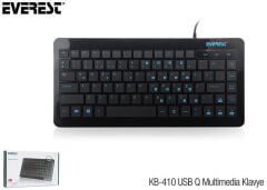 EVEREST KB-410 Q USB Mini Siyah Klavye