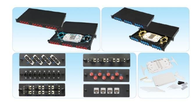 HCS PFO-11222-1U 12 Port Duplex SC Patch Fiber Panel Modülü Boş