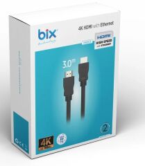 BİX NHD03 3 Mt 4K 60Hz Yüksek Hızlı HDMI Kablo