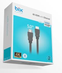 BİX NHD05 5 Mt 4K 60Hz Yüksek Hızlı HDMI Kablo