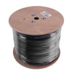 S-LINK SL-CAT609 CAT6 UTP 305 Metre 23 AWG 0.56 mm Network Kablosu Outdoor Double Jack GRİ+Siyah