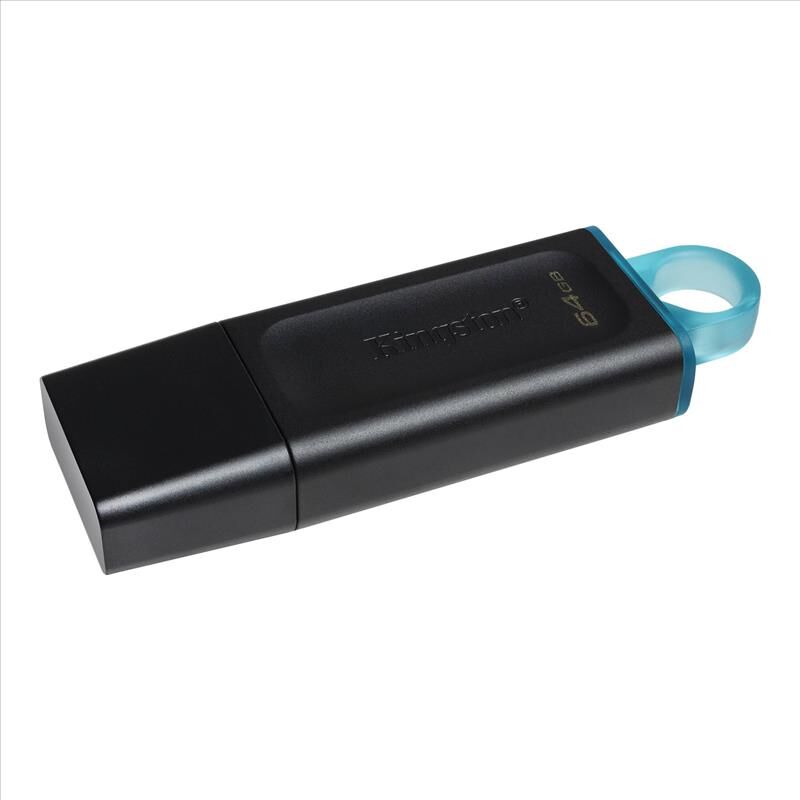 KINGSTON DTX/64GB DataTraveler Exodia 64GB USB 3.2 Siyah/Turkuaz USB Bellek