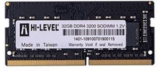HI-LEVEL HLV-SOPC25600D4/32G 32GB DDR4 3200Mhz Notebook Bellek