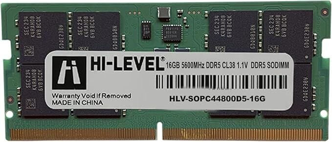 HI-LEVEL HLV-SOPC44800D5-16G 16GB (Tek Parça) DDR5 5600MHz Notebook Bellek
