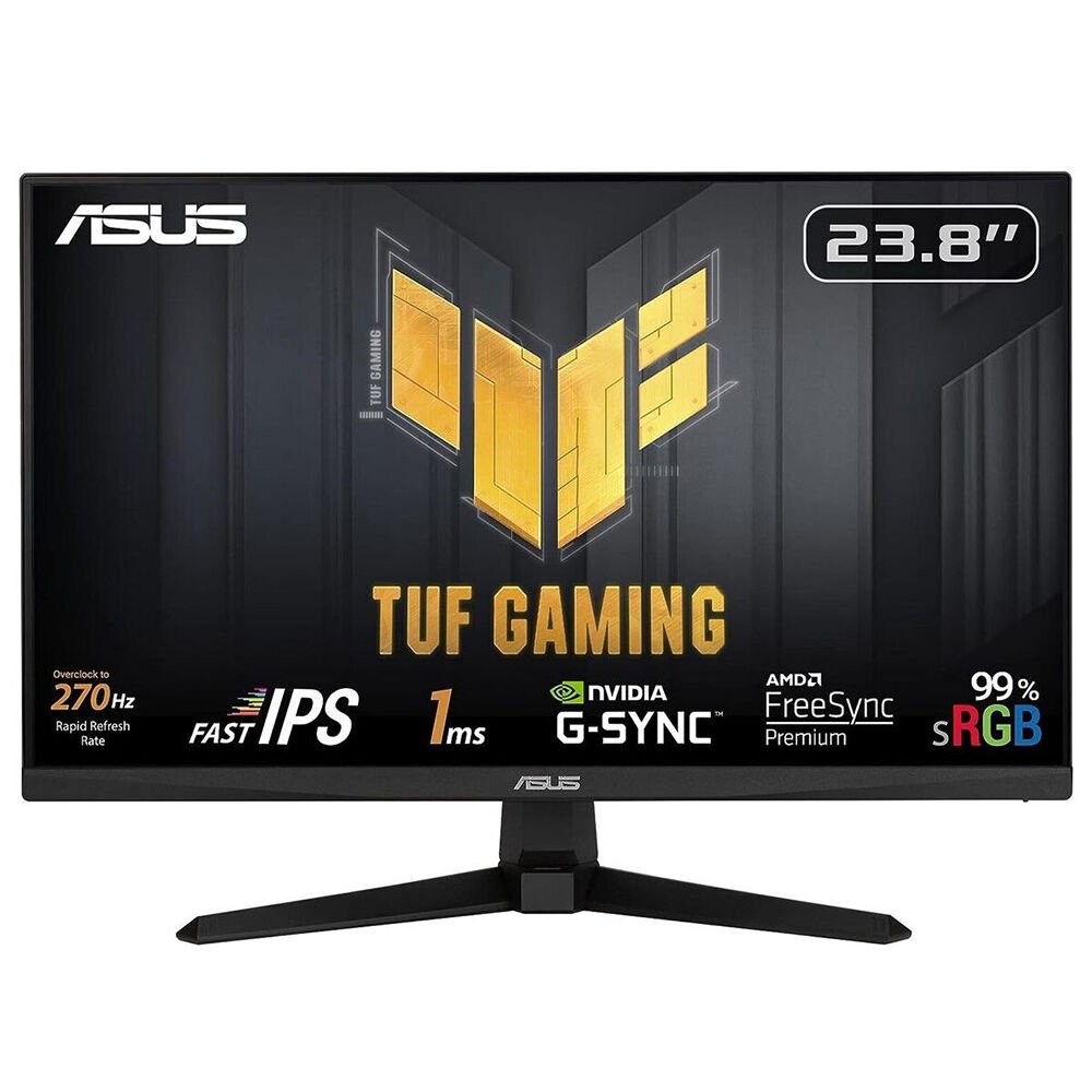 ASUS VG249QM1A TUF GAMING 23.8'' LED IPS 1ms 270Hz 1920x1080 FullHD 2xHDMI DP Multimedya (Vesa) AMD Free. Pre. G-SYNC Siy