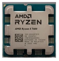 AMD Ryzen 5 7600 (6 Çekirdek) 3.8GHz ~ 5.1GHz 32mb AM5 İşlemci Tray (Fansız)