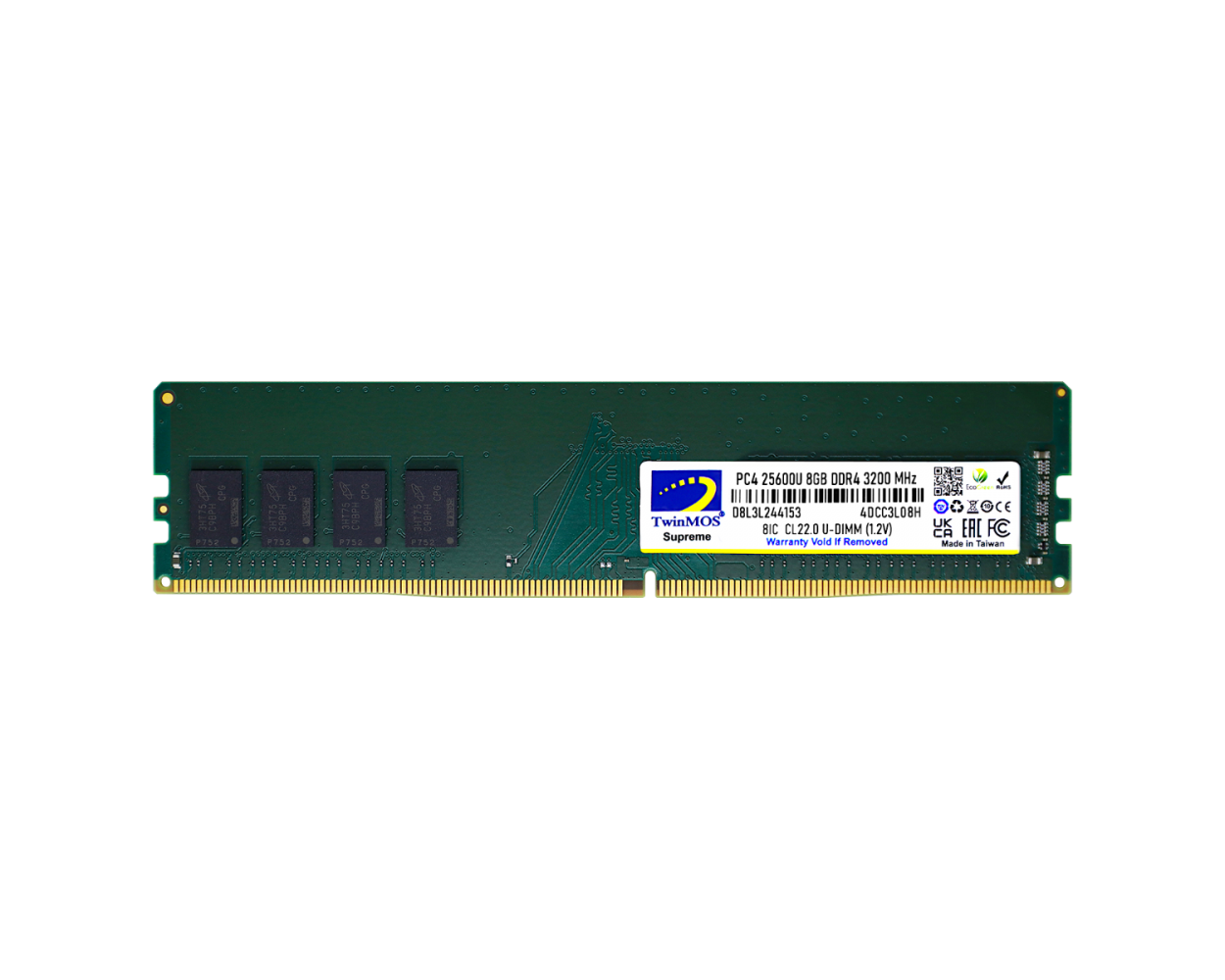 TWINMOS MDD48GB3200D 8GB 3200Mhz DDR4 PC Bellek
