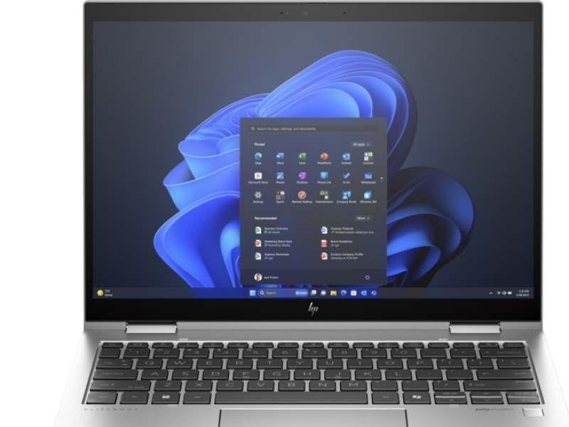 HP Elite x360 830 G11 970P7ET Ultra 7-155U 32GB 1TB SSD O/B Intel UHD 13.3'' Dokunmatik W11P 2 in 1 Notebook