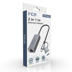 INCA IUTP-01T USB 3.0 & TYPE-C 10/100/1000Mbps Gigabit Ethernet Adaptörü
