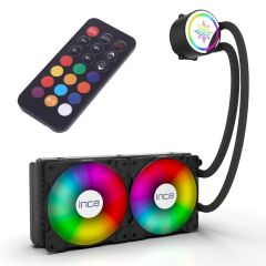 INCA ISS-02XN LGA1700/AM4/AM5 240 mm ARGB Siyah Sıvı Soğutma