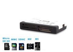 S-LINK SLX-A62 TF+M2 USB Harici Beyaz Kart Okuyucu