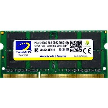 TWINMOS MDD38GB1600N 8GB DDR3 1600Mhz Notebook Bellek