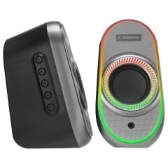 RAMPAGE RMS-X3 Bluetooth 2x3W Siyah RGB Işıklı Gaming Hoparlör