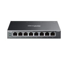 TP-LINK OMADA ES208GP 8 port Gbit 8 Port PoE+ 64W Desktop Yönetilebilir Çelik Kasa Switch