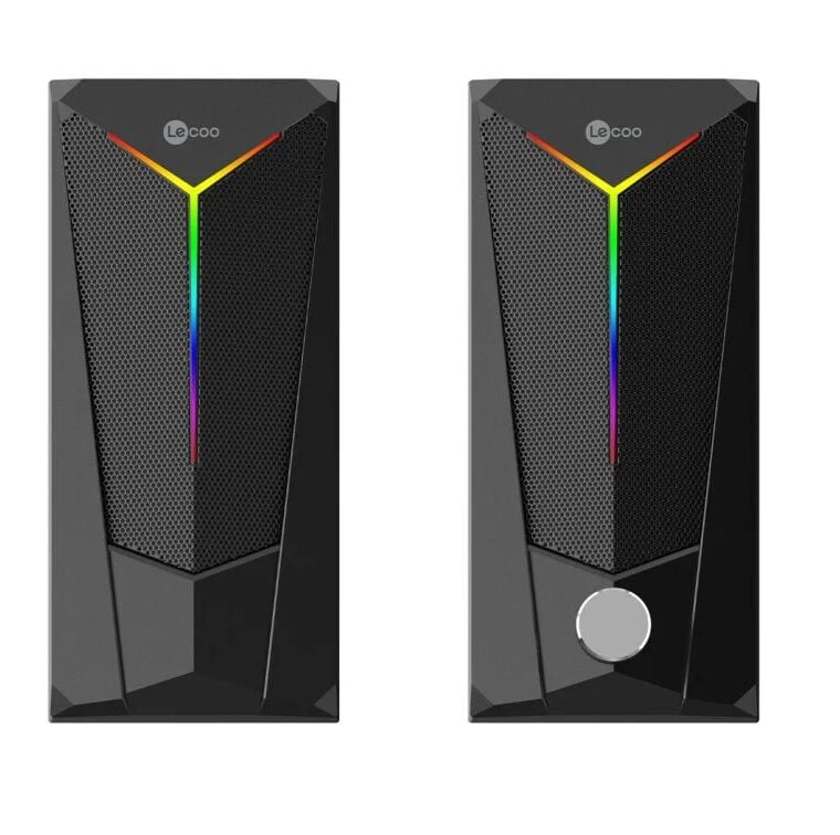 LECOO DS104 6W Siyah RGB Aydınlatmalı Hoparlör