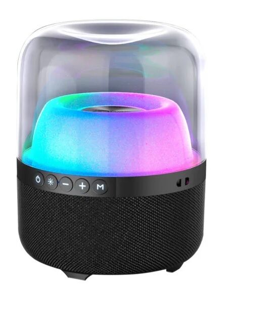 LECOO RS19 RGB Aydınlatmalı 10W Siyah Bluetooth/USB/SD Taşınabilir Hoparlör