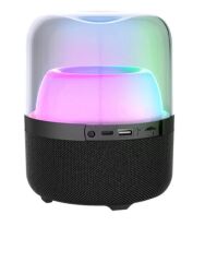 LECOO RS19 RGB Aydınlatmalı 10W Siyah Bluetooth/USB/SD Taşınabilir Hoparlör