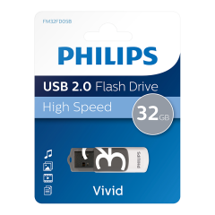 PHILIPS FM32FD05B/00 32GB USB2.0 Gri/Beyaz USB Bellek