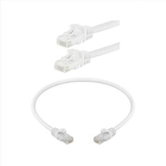 ODS 02R45R45C6UJ1W2.0A CAT6 UTP LSZH BAKIR 2 Metre Beyaz Patch Cord