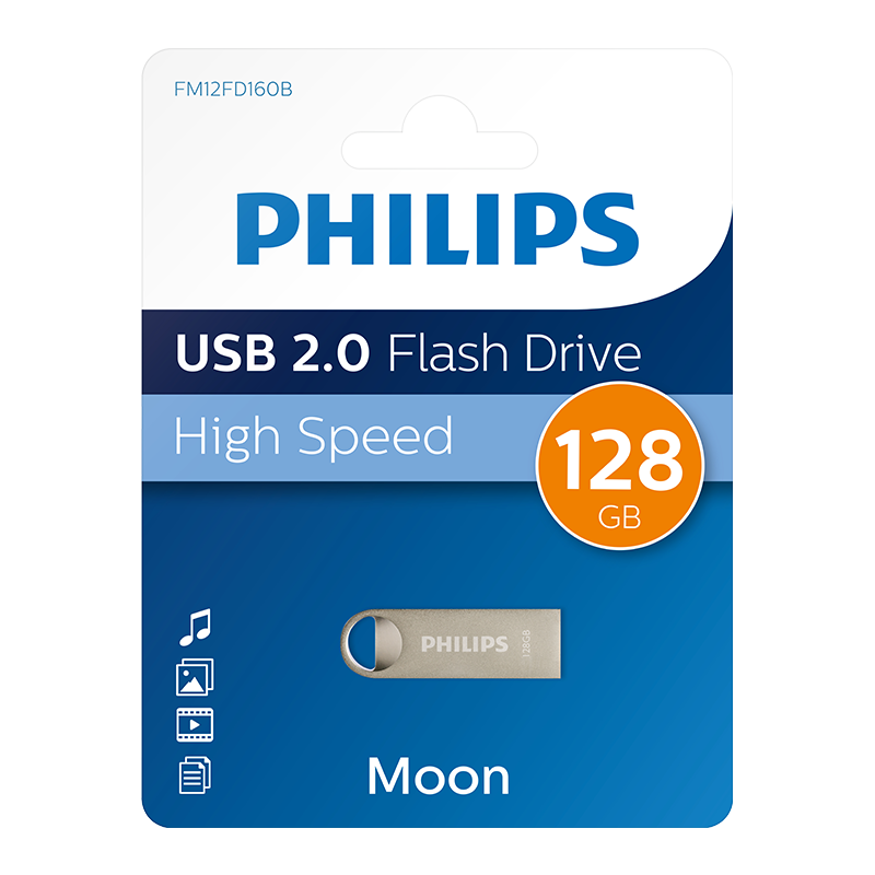 PHILIPS FM12FD160B/00 128GB USB2.0 Metal USB Bellek