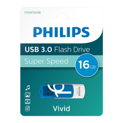 PHILIPS FM16FD00B/00 16GB USB3.0 Mavi/Beyaz USB Bellek