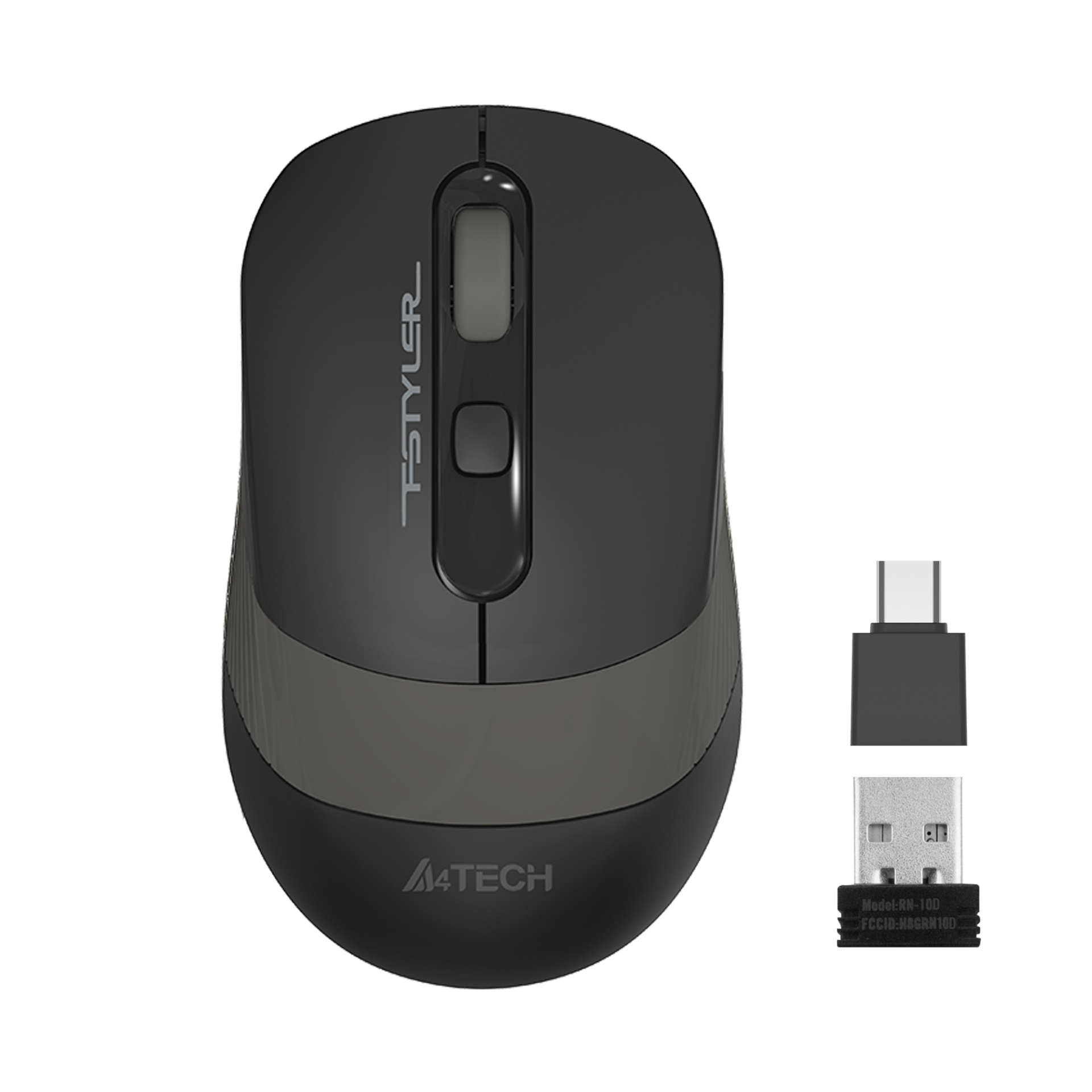 A4 TECH FG10CS AIR2 Nano Alıcılı Kablosuz 2000dpi Gri Sessiz Şarjlı Mouse