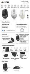 A4 TECH FB45CS AIR2 Bluetooth & 2.4G Kablosuz 2000dpi Gri Sessiz Şarjlı Mouse