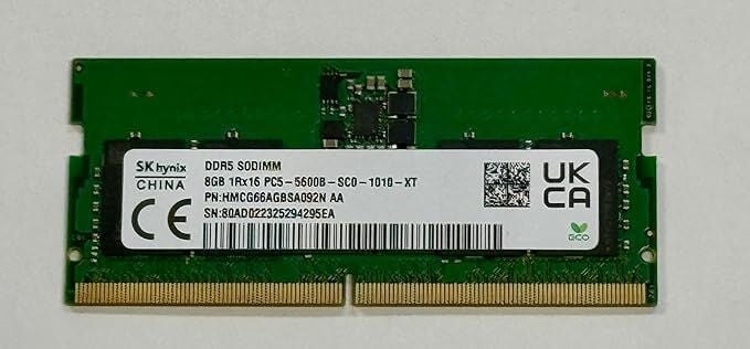 SKHYNIX HMCG66AGBSA092N 8GB DDR5 5600MHz Notebook Bellek Bulk