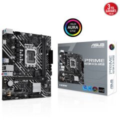 ASUS PRIME H610M-K D4 ARGB H610 DDR4 (Vga Yok) GLan mATX HDMI USB3.2 M2 RGB 1700p Anakart