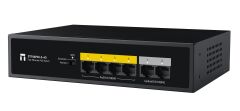 STONET ST106PDI-2-43 6 Port Mbit 4 Port Poe 45W 2xMbit Uplink Yönetilemez Metal Kasa Switch