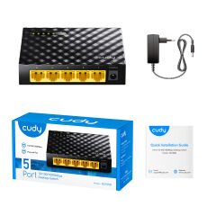 CUDY GS105D 5 port Gbit Desktop Yönetilemez Plastik Kasa Switch