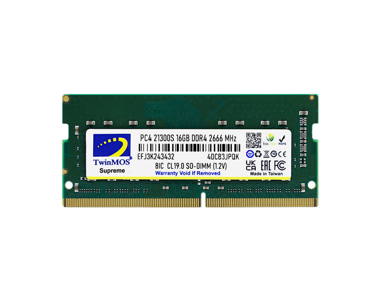 TWINMOS MDD416GB2666N 16GB DDR4 2666Mhz Notebook Bellek