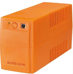 MAKELSAN ROAR 650 VA (1x12V 7AH Akü) Line Interactive Turuncu 5/10 dk UPS