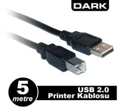 DARK DK-CB-USB2PRNL500 5 Mt USB 2.0 Yazıcı ve Data Kablosu (B-Tip)