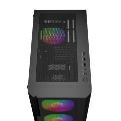 GAMEBOOSTER CRUX E650B 650W 80+ Siyah Mesh Panel Full Tower E-ATX Kasa