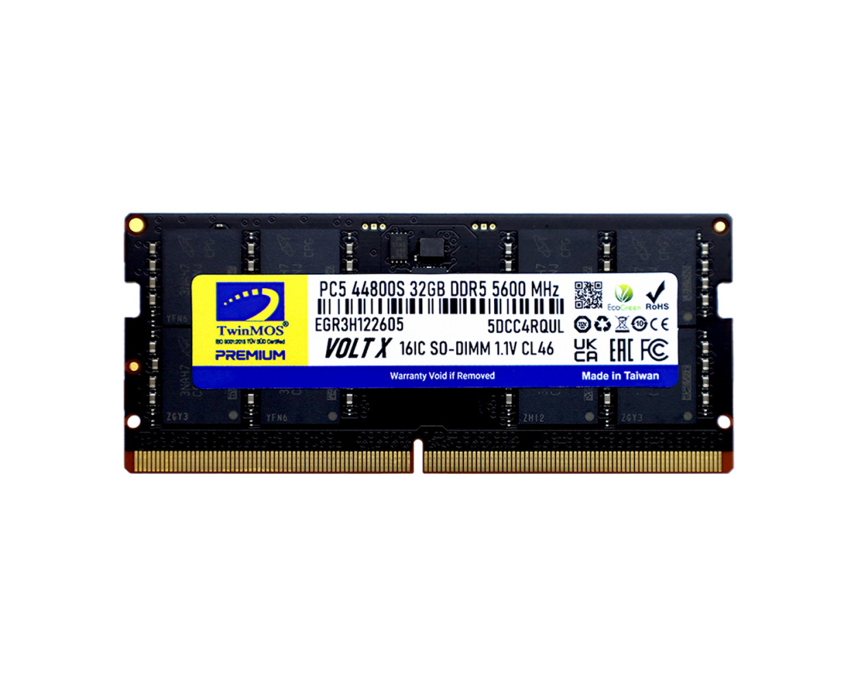 TWINMOS TMD532GB5600S46 32GB DDR5 5600MHz Notebook Bellek