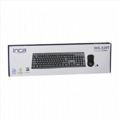 INCA IWS-539T Q Türkçe Kablosuz Multimedya Siyah Klavye+ Mouse