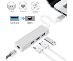 CODEGEN CDG-CNV41 3 Port USB 3.0 RJ45 Ethernet Çoklayıcı Hub