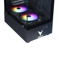 VENTO VG2803F 650W 80+ Siyah Temper Camlı Mid Tower ATX Kasa