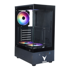 VENTO VG2803F 650W 80+ Siyah Temper Camlı Mid Tower ATX Kasa