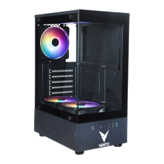 VENTO VG2803F 650W 80+ Siyah Temper Camlı Mid Tower ATX Kasa