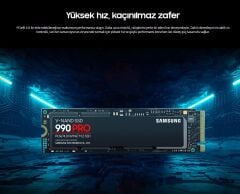 SAMSUNG MZ-V9P1T0BW 990 PRO M.2 1TB (7450/6900MB/s) PCIe + NVMe SSD Disk (22x80mm) Gaming Type