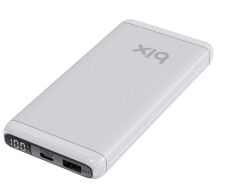 BİX BXPB107-WE 10000 Mah Beyaz 18W Çift Çıkışlı LED Ekranlı Güç Bankası